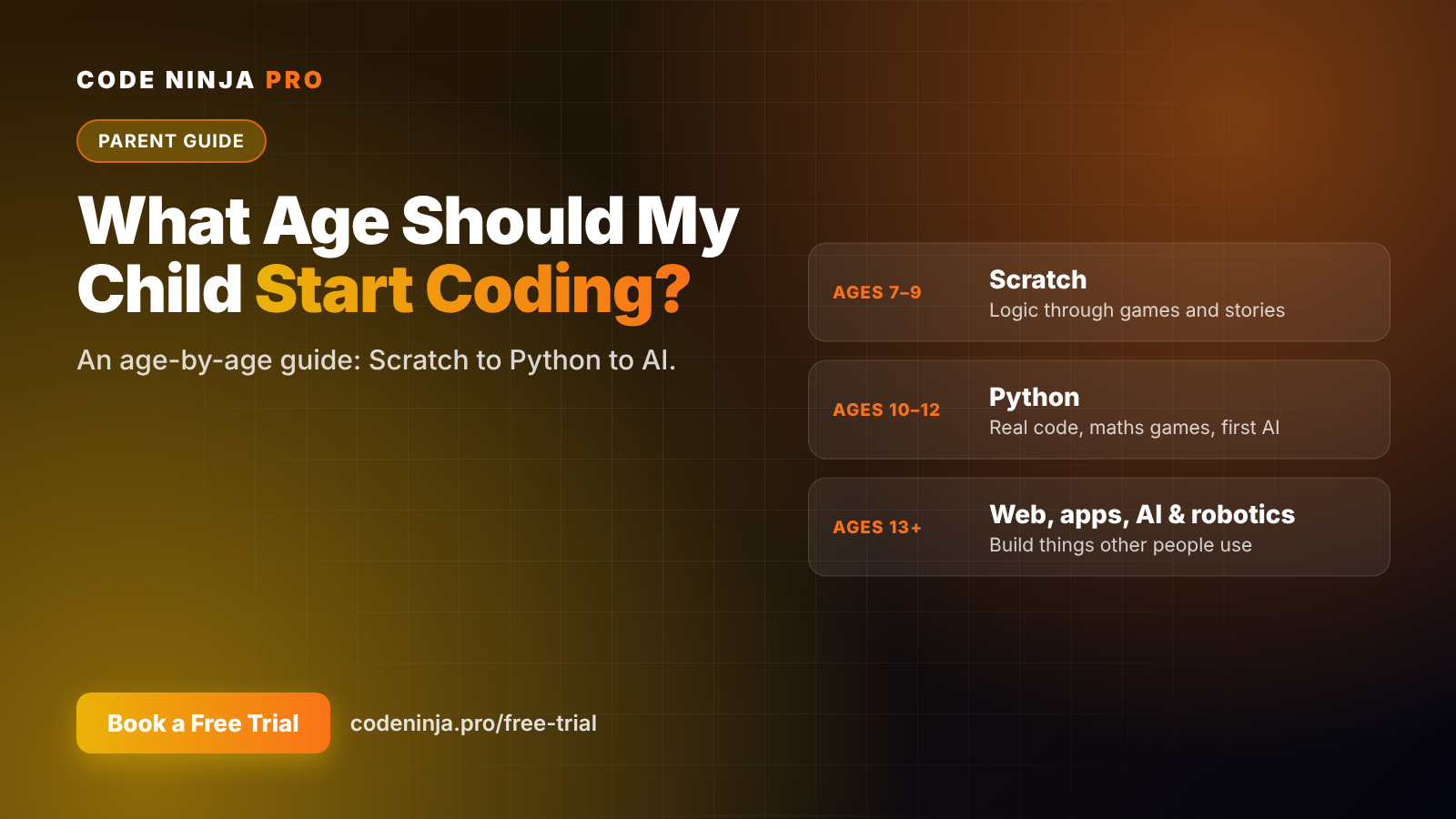 What Age Should My Child Start Coding? A Scratch to Python to AI Guide